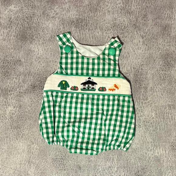 Kids embroidered little bear smocks - Picture 1 of 6